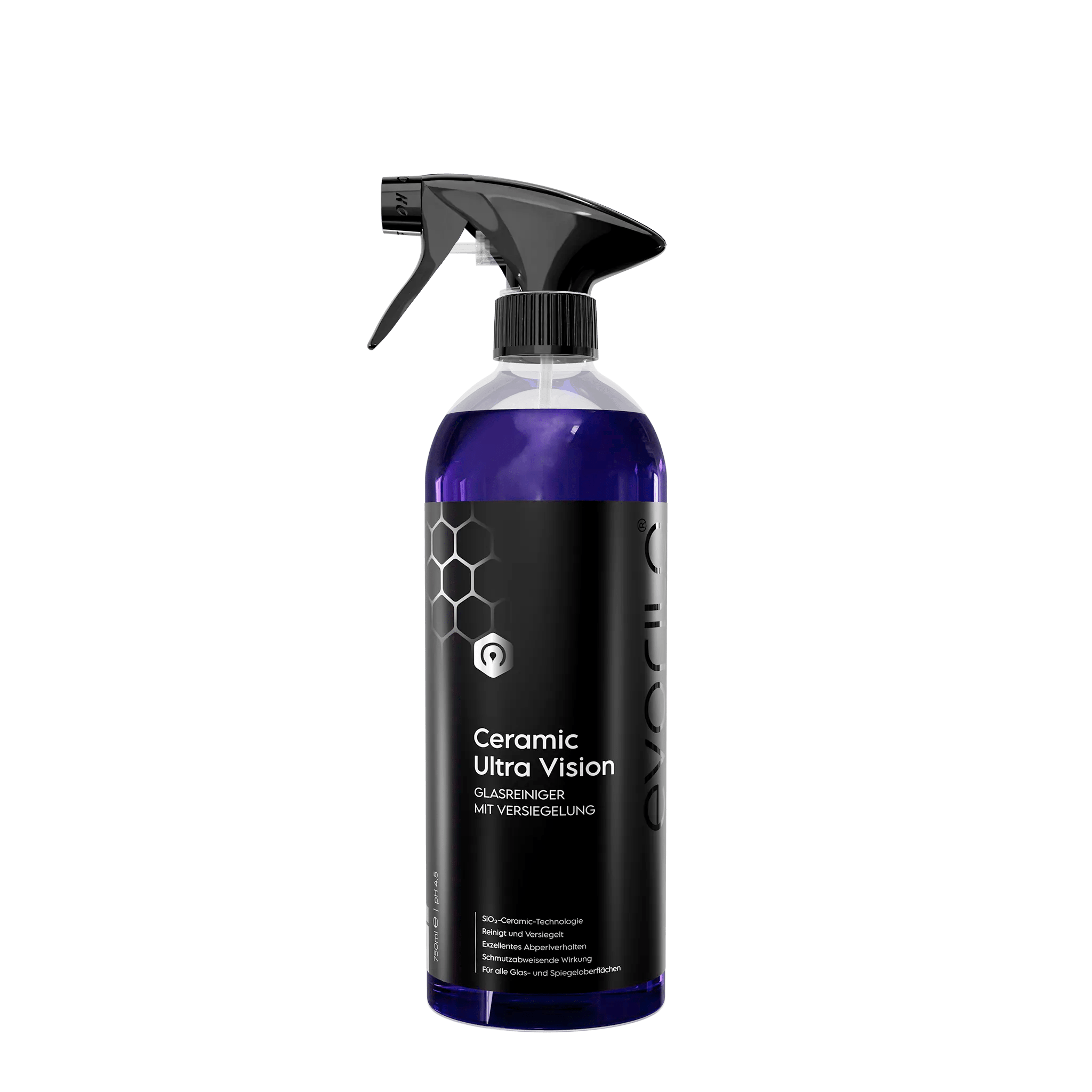evorilo Ceramic Ultra Vision Glasreiniger mit Versiegelung in Sprühflasche für effektive Reinigung und Schutz von Glasoberflächen