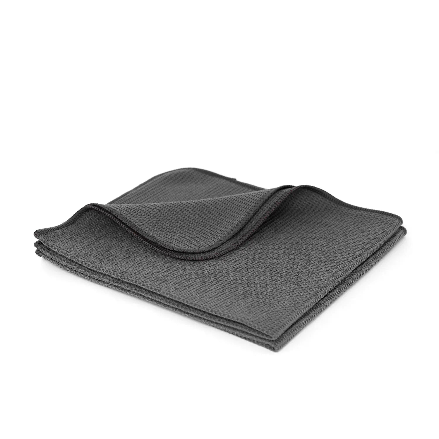 evorilo Hydro Waffle Glas Waffeltuch 320 GSM in grau für effektive Reinigung und Trocknung von Glasoberflächen