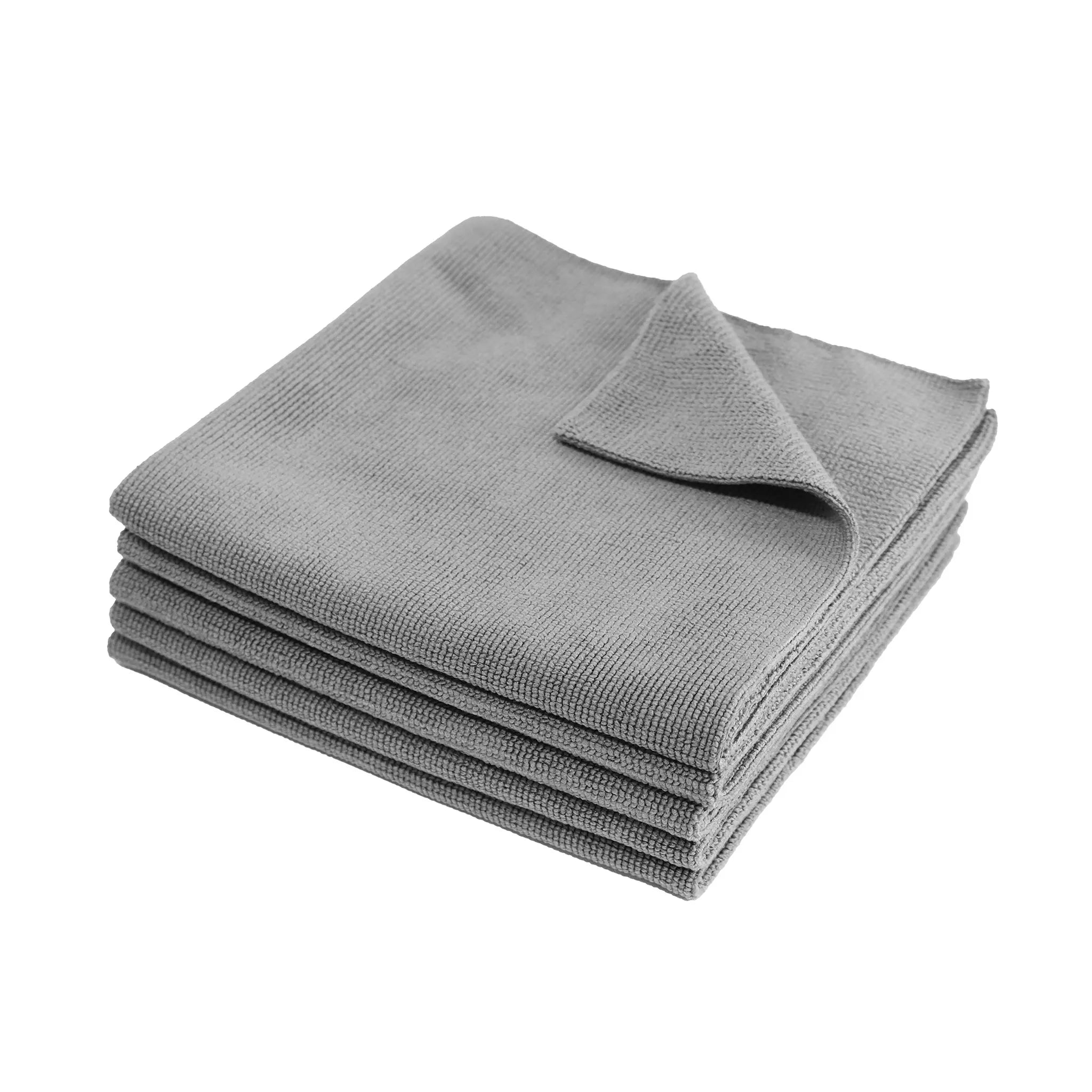 evorilo Pearl Wipe Detailing Tuch 350 GSM, stapel grauer Mikrofasertücher für Autopflege und Reinigung