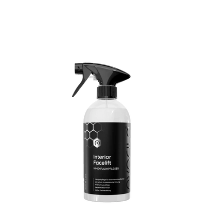 evorilo Interior Facelift Innenraumpfleger Sprayflasche für Autopflege mit schwarzem Etikett und Sprühkopf